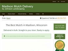 Tablet Screenshot of madisonmulchdelivery.com